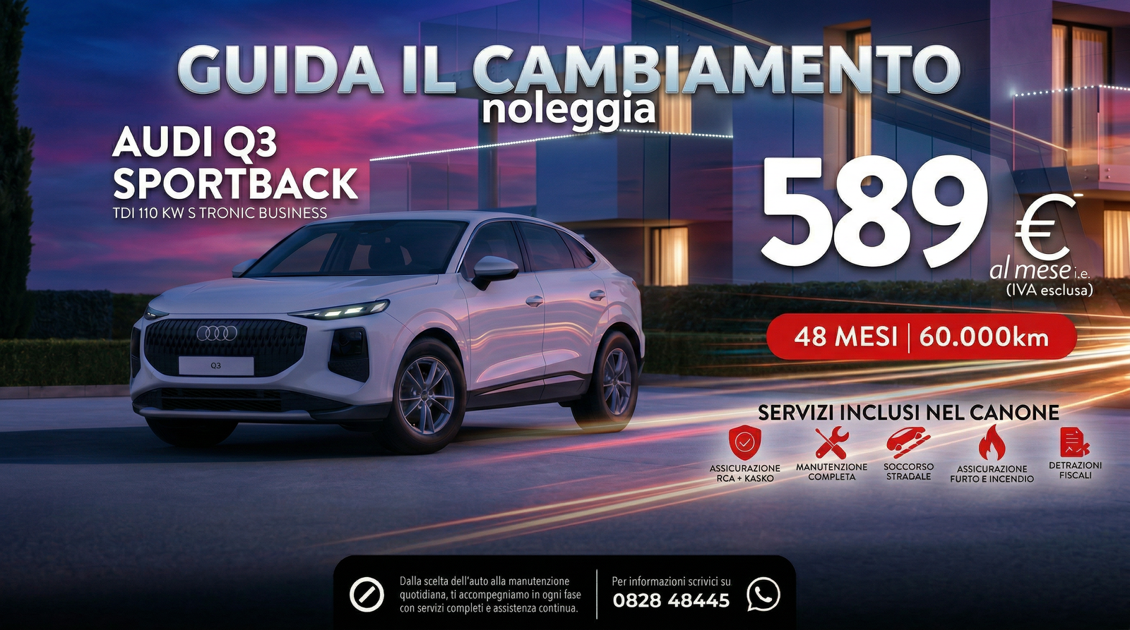 PROMO NOLEGGIO Q3 SPORTBACK
